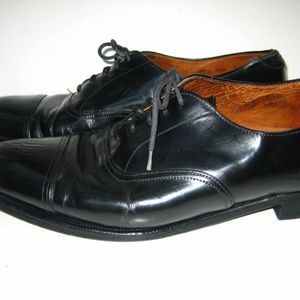 CHURCH'S Royal Tweed Black Tuxedo Oxford Shoes,9 D